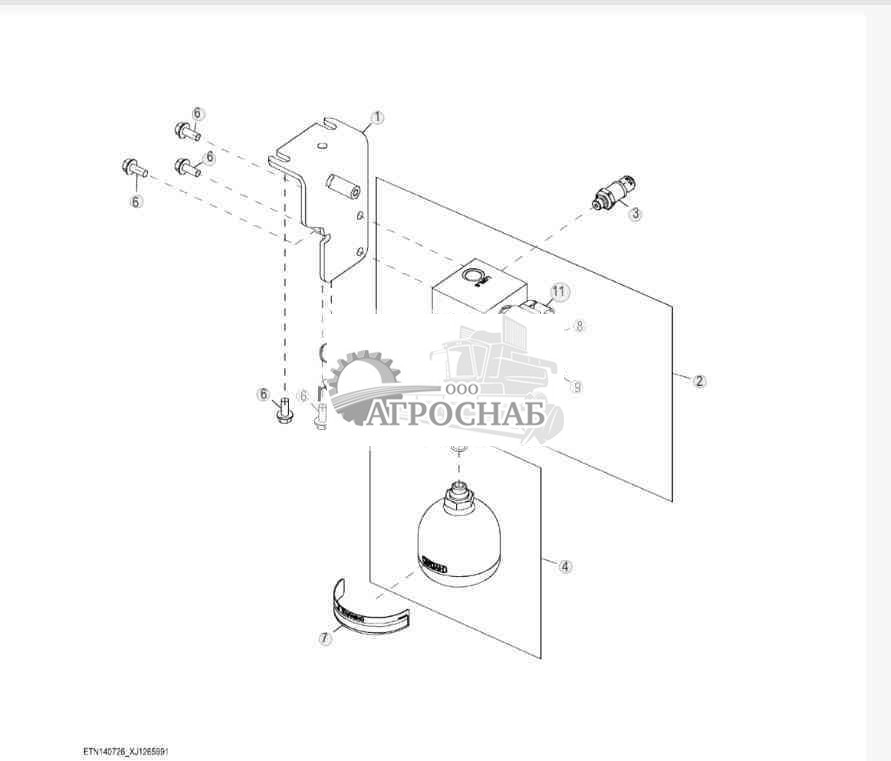 Коллектор гидронасоса 